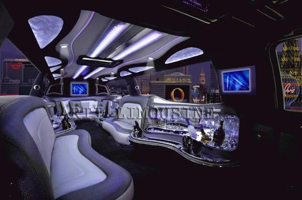 2009 Escalade Limo Interior