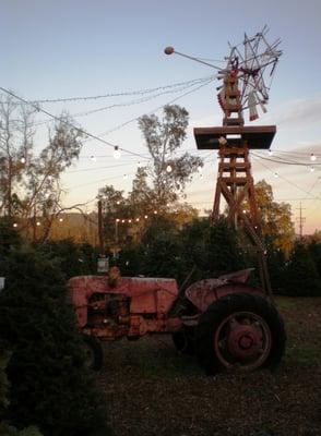 Old Tractor and Windmill