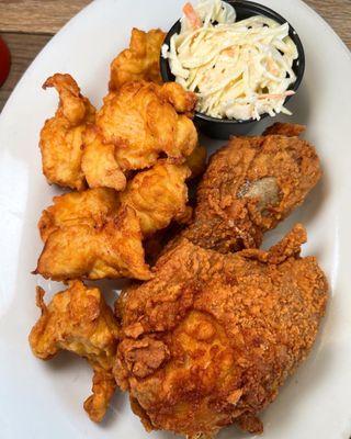 1/2 tray Chicken Nuggets & fried chicken