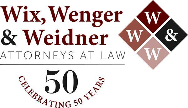 The law firm of Wix, Wenger & Weidner celebrates our 50th anniversary in 2023!