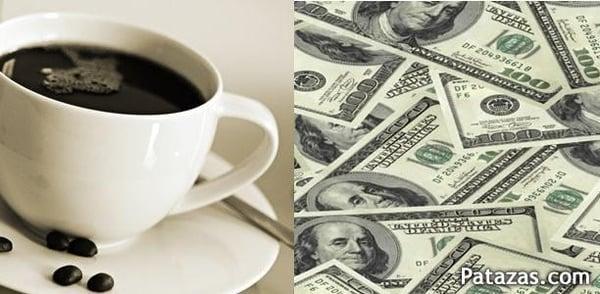 Coffee with the flavor of money