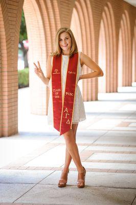 I am so proud of this USC Grad! Cheryl Ogden Photography on the USC campus