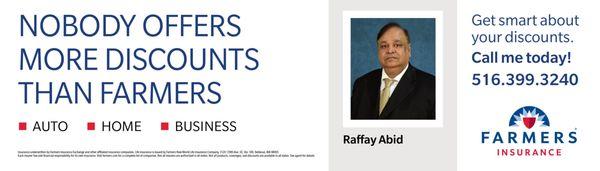 Raffay Abid-Farmer Insurance for Auto, Home and business