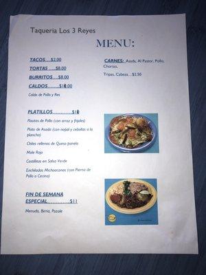 Menu 2 of 2