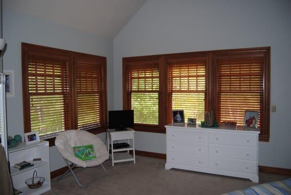 Custom Wood Blinds.