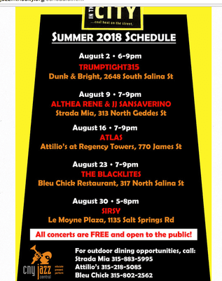 summer 2018 schedule