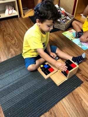 Trinomial Cube Sensorial Work in Primary Class