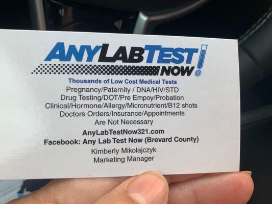 #anylabtest