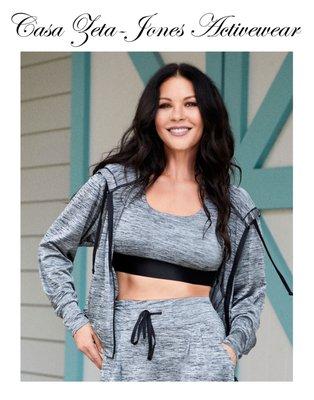 Adira's carries the Casa Zeta-Jones line of women's activewear.