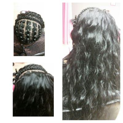 Hair extensions #charlottehair #braid less #sewin #virginhair