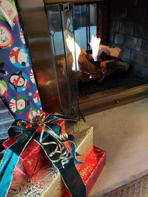 Crackling fire!