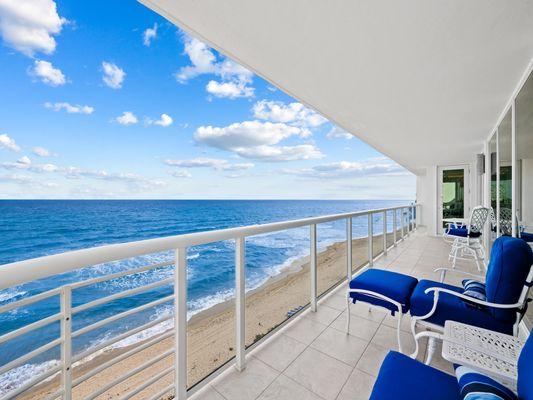 Balcony at Villa Nova in Highland Beach