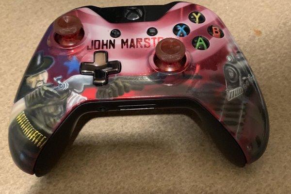 Custom airbrushed game controller