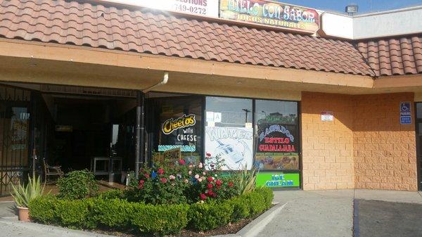 Some of the best raspados in town! Location is in the middle of the shopping center.