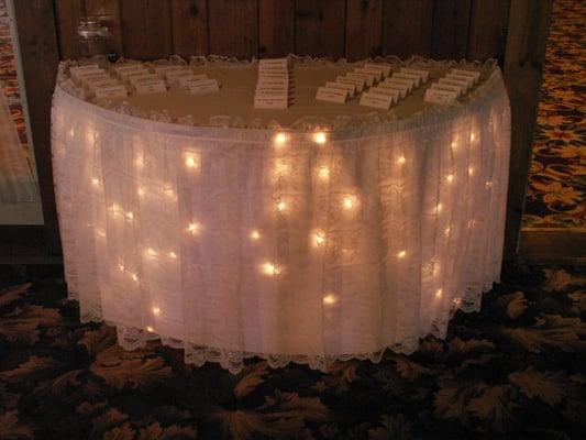 Place card table