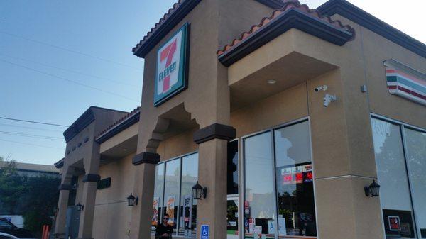 Outside the new 7-Eleven at Crenshaw & Torr Blvd