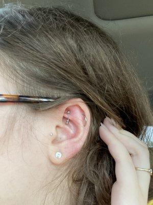 Rook piercing