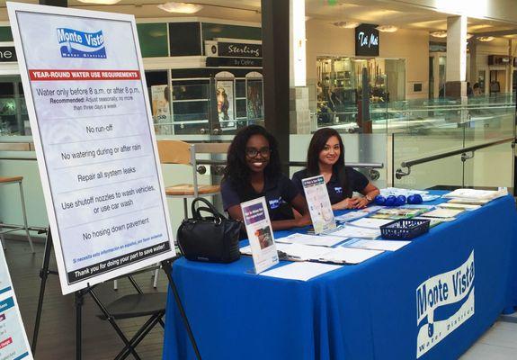 MVWD employees at one of our informational pop-up booths