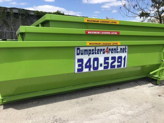 10- 15- 20- 30 yard dumpsters.