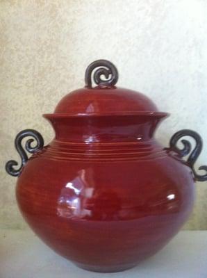 Lidded Vessel with great handles