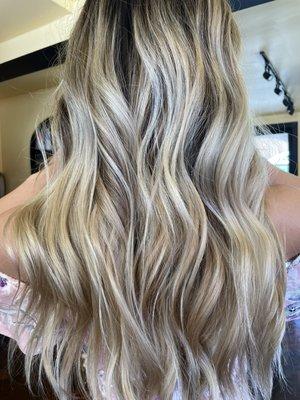 Reverse balayage for color correction