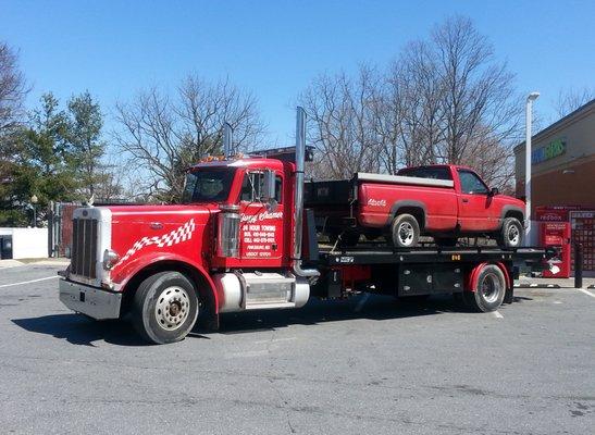 towing a small personal truck