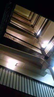 Main staircase on Green St. side