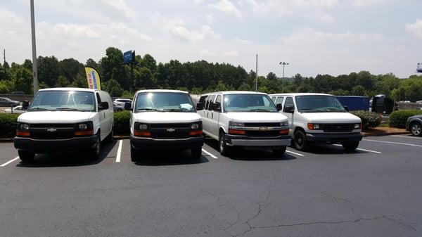 Some of our service vehicles.