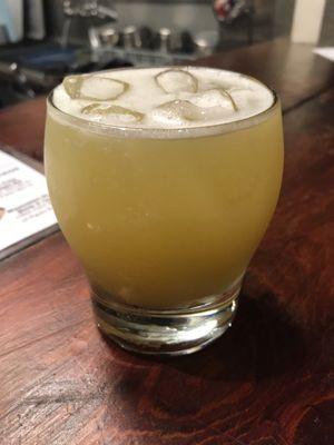 Golden spike- lemonade, ginger-mint syrup and house made vodka