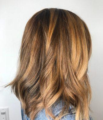 Balayage. Hairpainting done by Lucie Barry at HareSalon Seattle. Ballard Hairdresser