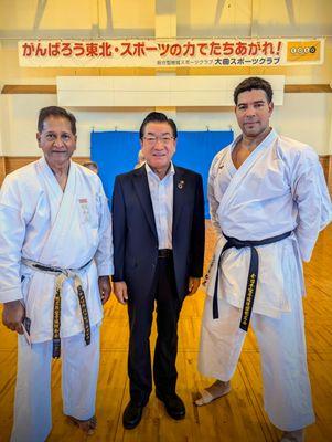 The mayor of Daisen City always supports our events in Japan