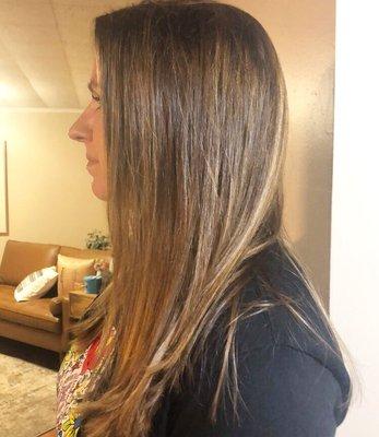 Golden Balayage for Lindsay