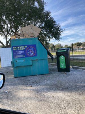 Recycling and compost bins