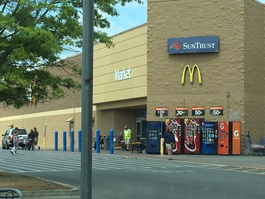 Inside Walmart.