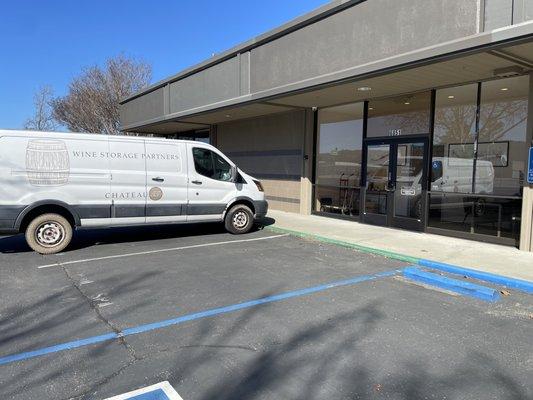 Front Entrance and Transportation Van