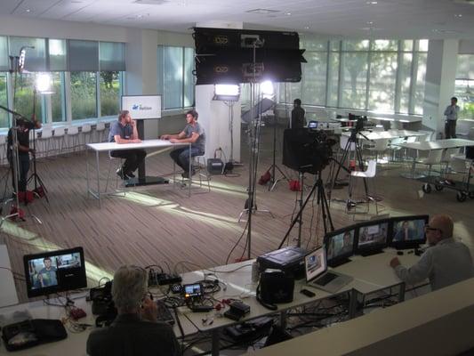 Three camera setup for HP.  Fortune 500 client.