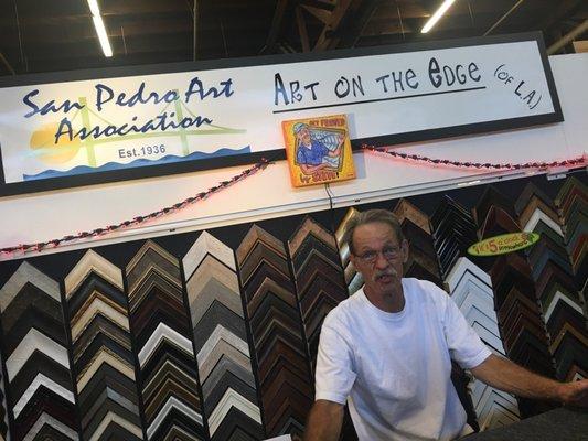 This guy Steve from the San Pedro Art Association is the best! He is an absolute pro frame making expert crafts person!