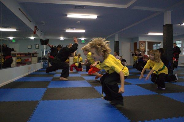 Exercise is one of the best benefits of our martial arts classes (and fun too).