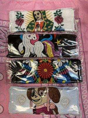 Mexican embroidered face masks for girls.           Mascarillas bordadas para niñas hechas en mexico.