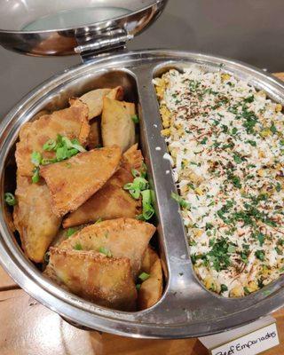 Empanadas and Mexican Street Corn