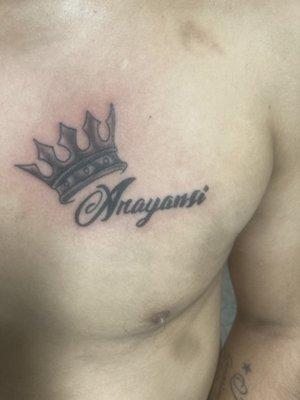 Name and Crown done by Erica Rivera