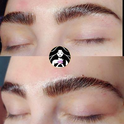 Brow Lamination and tint