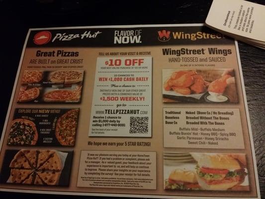 Deals at pizza hut