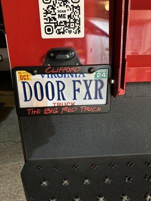 All our trucks and vans have unique license plates