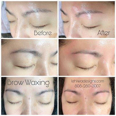 Eyebrow waxing