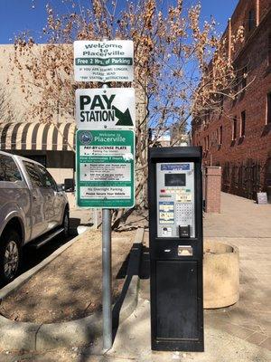 There is a parking lot off Main Street on Sacramento St.