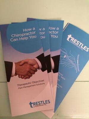 Awesome brochures for Trestles Chiropractic!