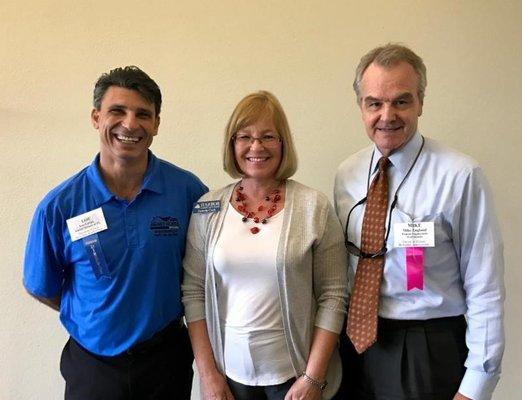 Pictured is the Port St. Lucie Chapter of Treasure Coast Builders Association Chairman, Lou, Pam and Mike