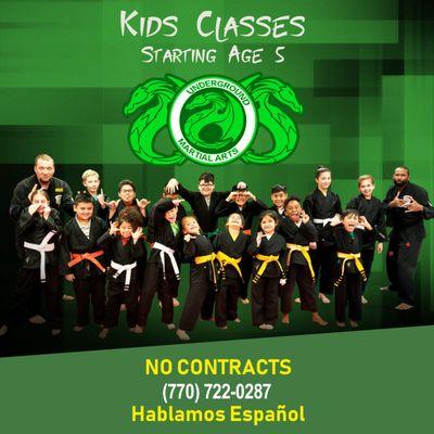 Schedule a trial class today! Fun Classes! Choose from: Kids Boxing* Jiu Jitsu* Self Defense