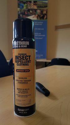 Insect repellent ($10)